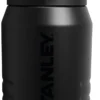 IceFlow 2.0 Flip Straw Jug with Handle 64 oz, Twist On Lid and Flip Up Straw, Black 2.0