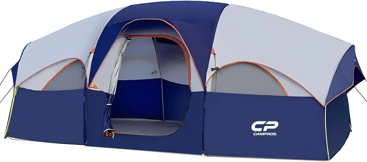 CP Tent 8 Person Camping Tents, Weather Resistant Family Tent, 5 Large Mesh Windows - Image 6