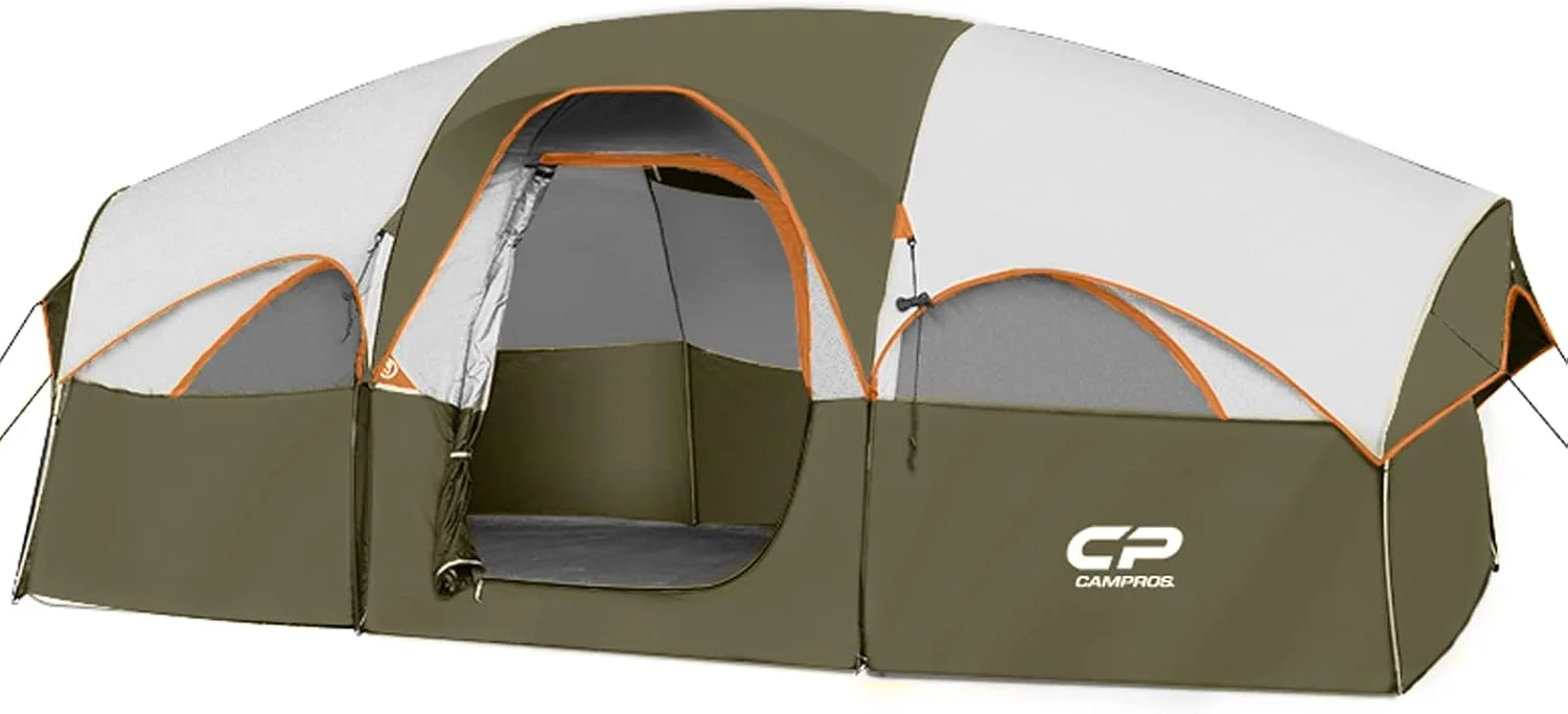CP Tent 8 Person Camping Tents, Weather Resistant Family Tent, 5 Large Mesh Windows - Image 2