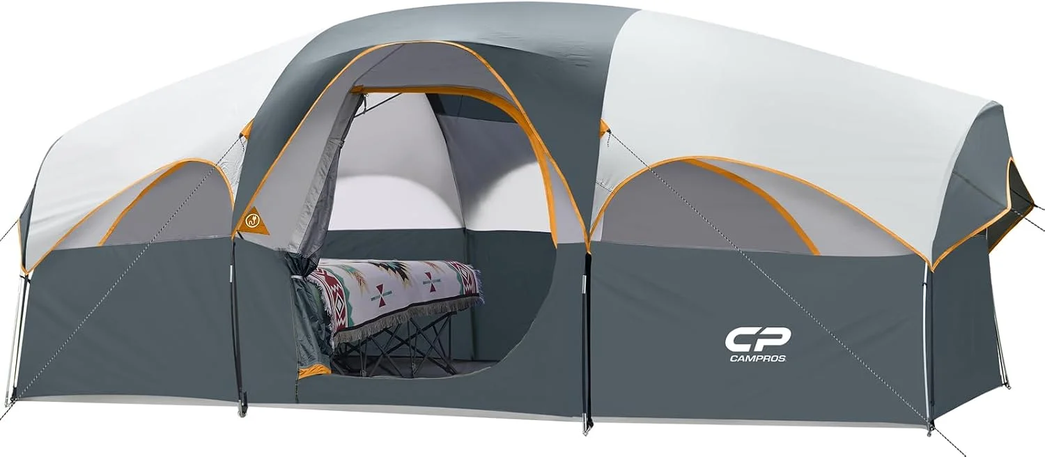 CP Tent 8 Person Camping Tents, Weather Resistant Family Tent, 5 Large Mesh Windows - Image 5