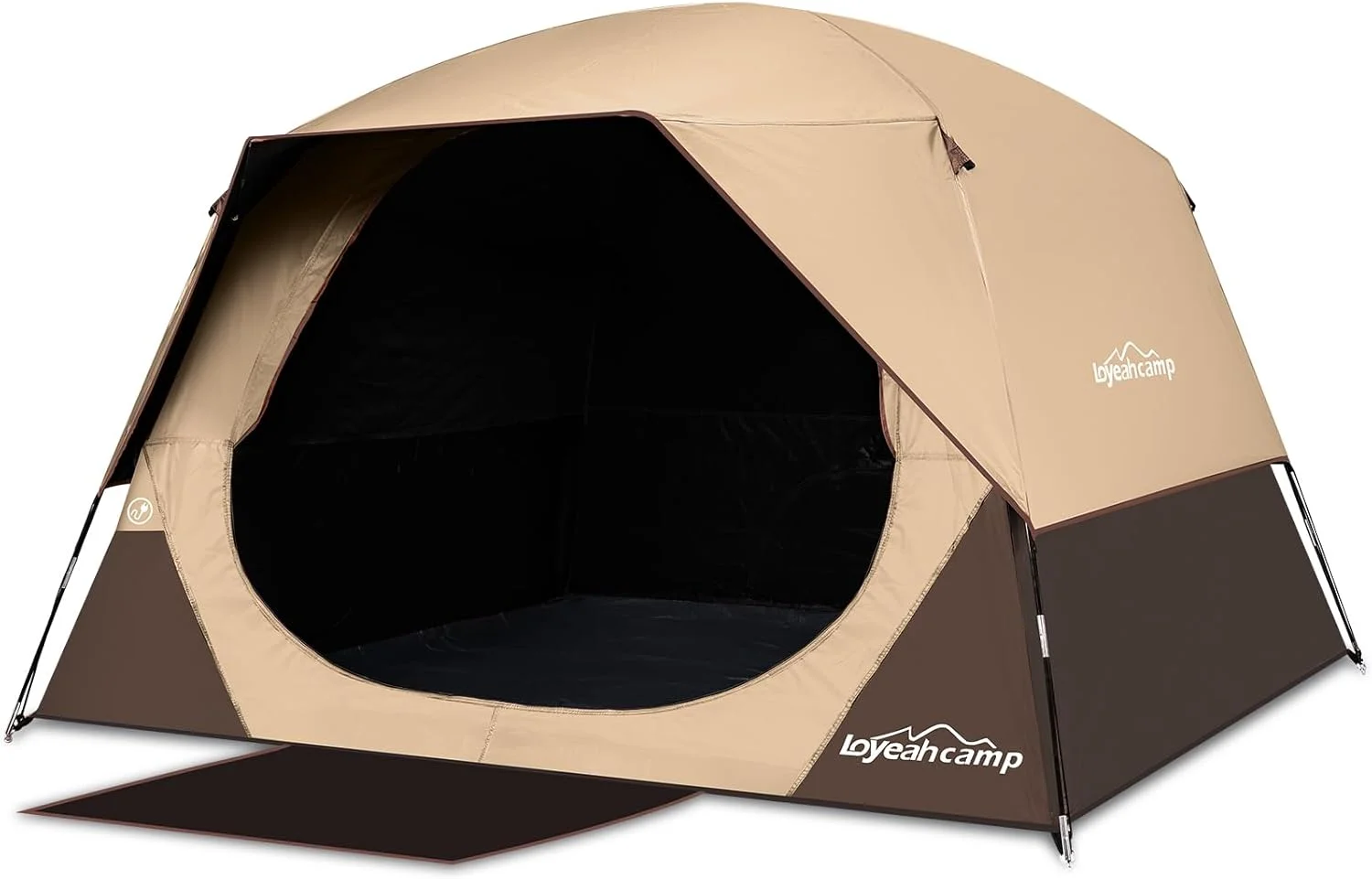 Tent 4/6 Person Blackout Camping Tent with Rainfly, Waterproof Portable Double Layer Family Dome Tent for - Image 3