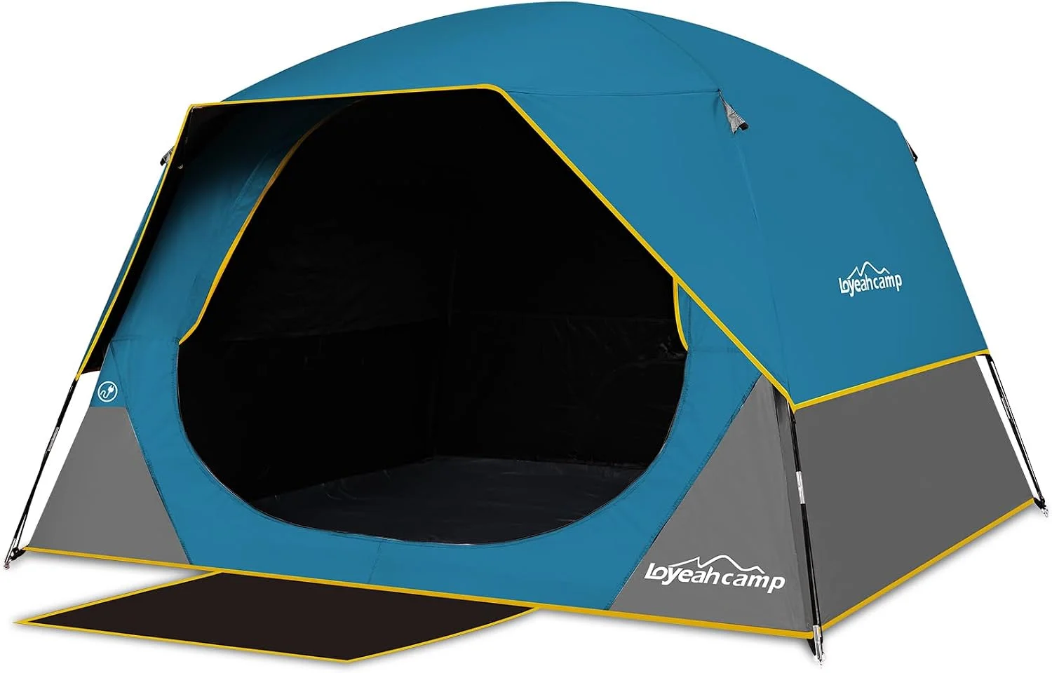 Tent 4/6 Person Blackout Camping Tent with Rainfly, Waterproof Portable Double Layer Family Dome Tent for - Image 2