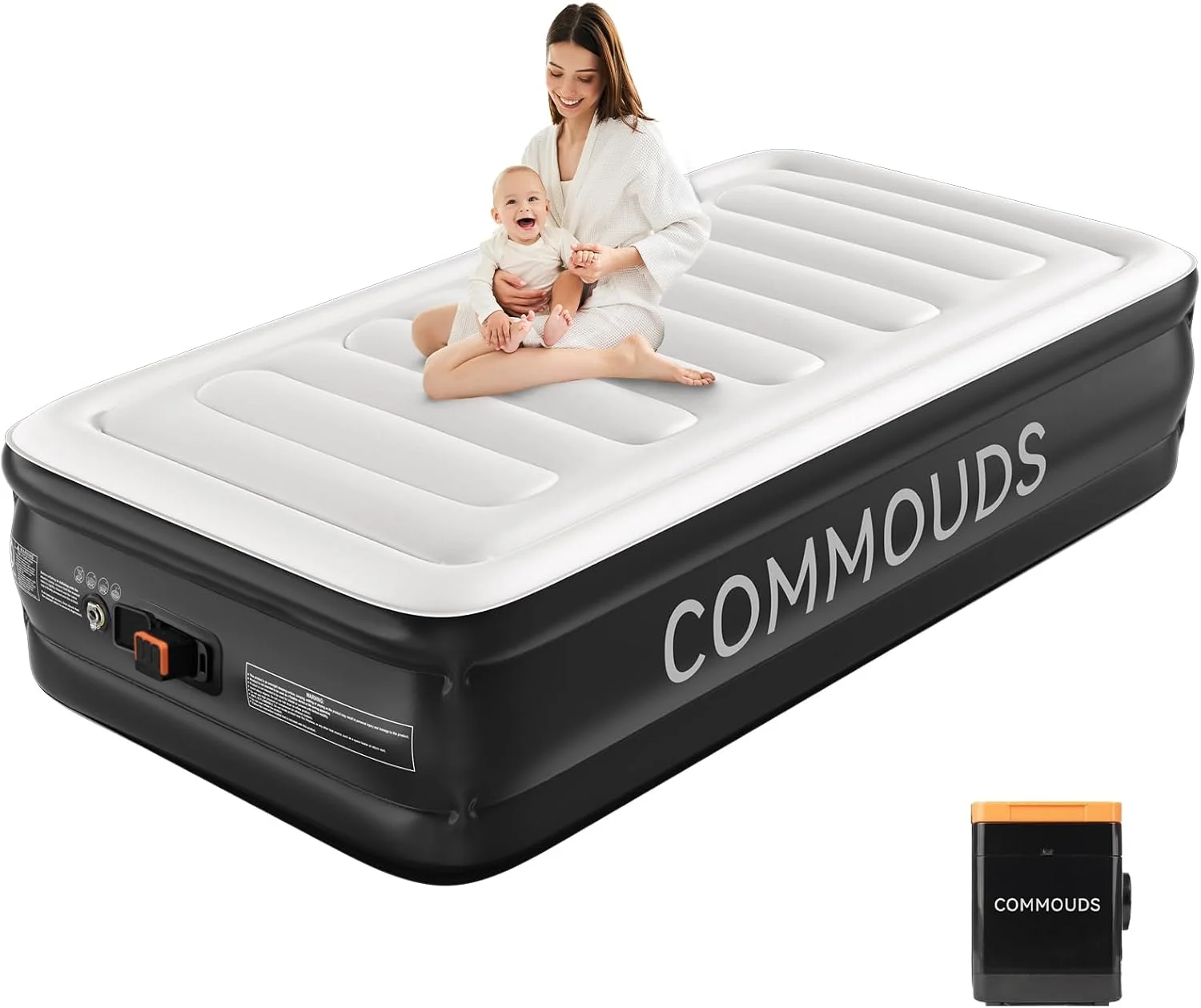 Queen Air Mattress with 2000mAh Battery Powered Pump, 18 Raised Inflatable Mattress, Portable Blow up Mattress - Image 3