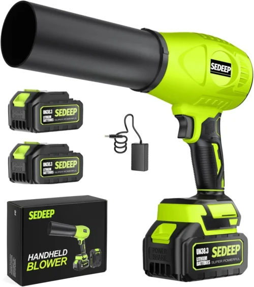 Alternative view of Leaf Blower Cordless with Battery and Charger, 980, 000 RPM, Extended Nozzle, Lightweight Handheld, Blower for - For Yard Cleanup
