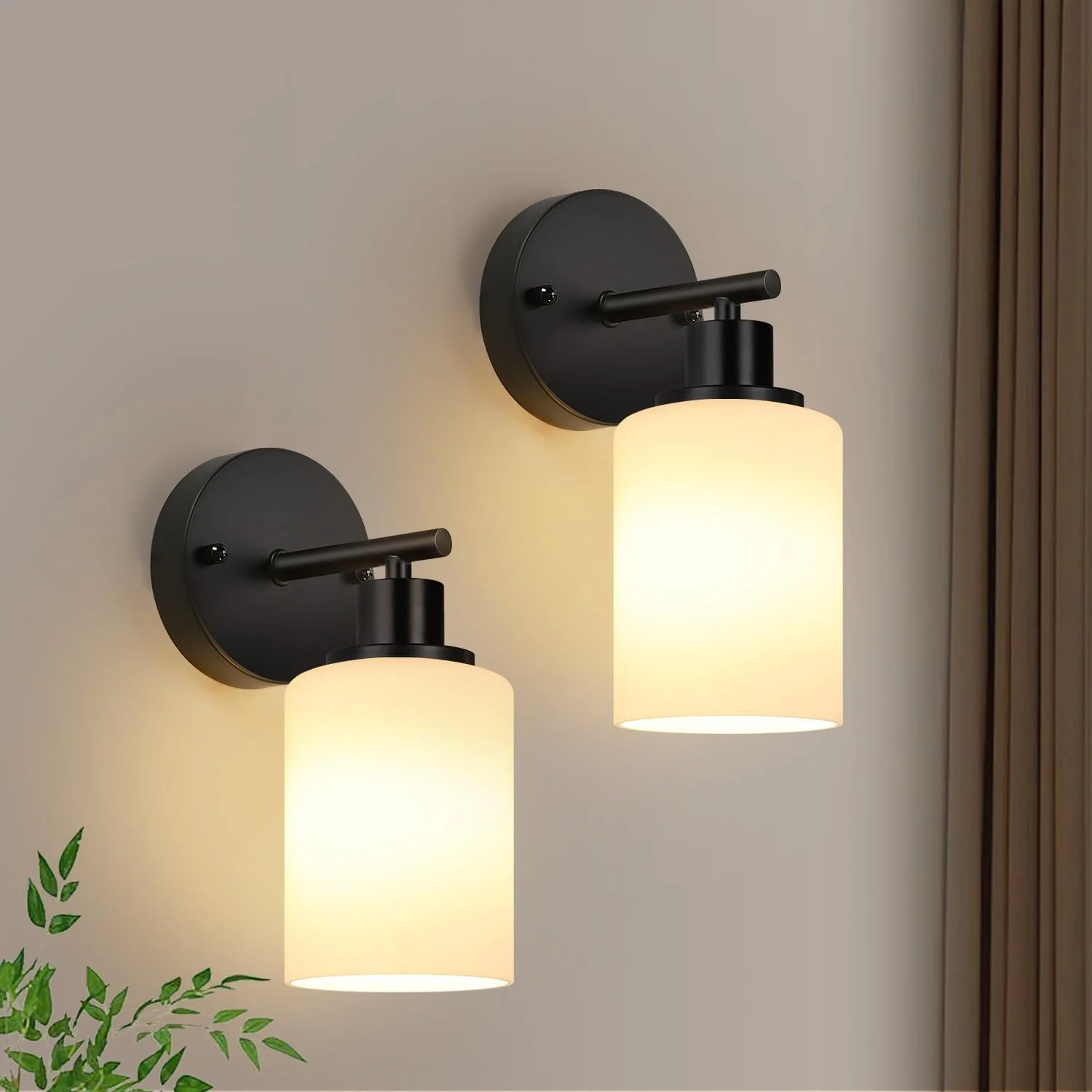 3-Light Bathroom Light Fixtures, 17.23 Black Modern Vanity Lights with Clear Glass Shade - Image 30