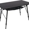 Outdoor Folding Portable Picnic Camping Table with Adjustable Height Aluminum Roll Up Table Top Mesh Layer