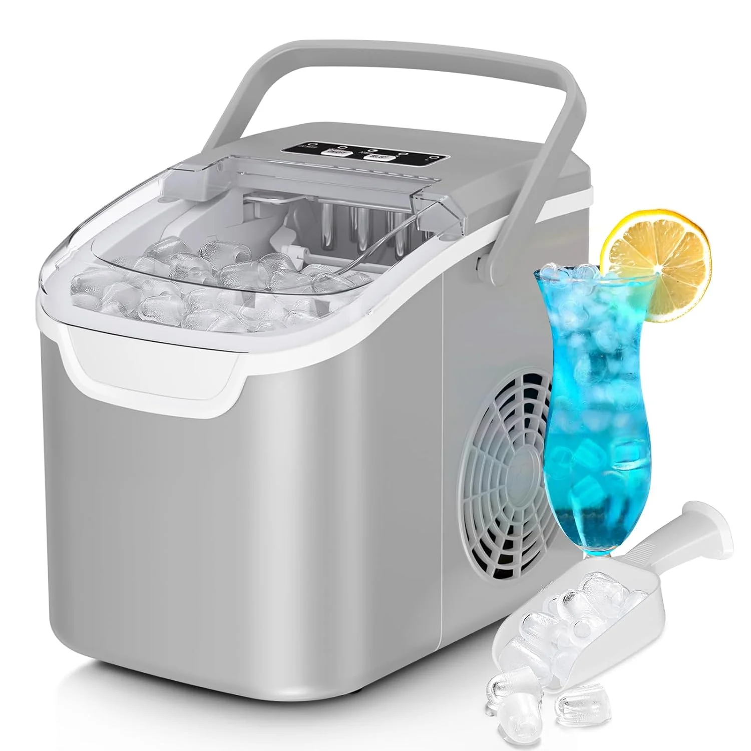 Ice Maker Machine, 8 Ice Cubes in 6 mins, 26lb/Day Ice with 2 Sizes- Portable Mini - Image 8