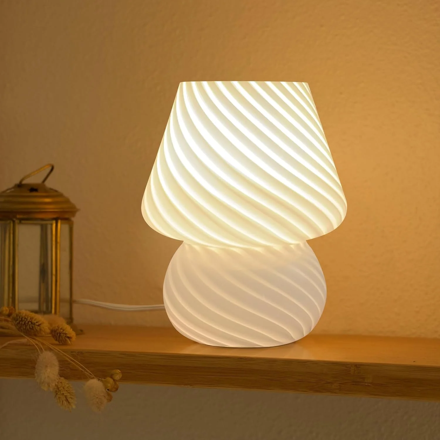 Mushroom Lamp Small Vintage Table Lamp for Bedroom Nightstand, Dimmable - Image 4
