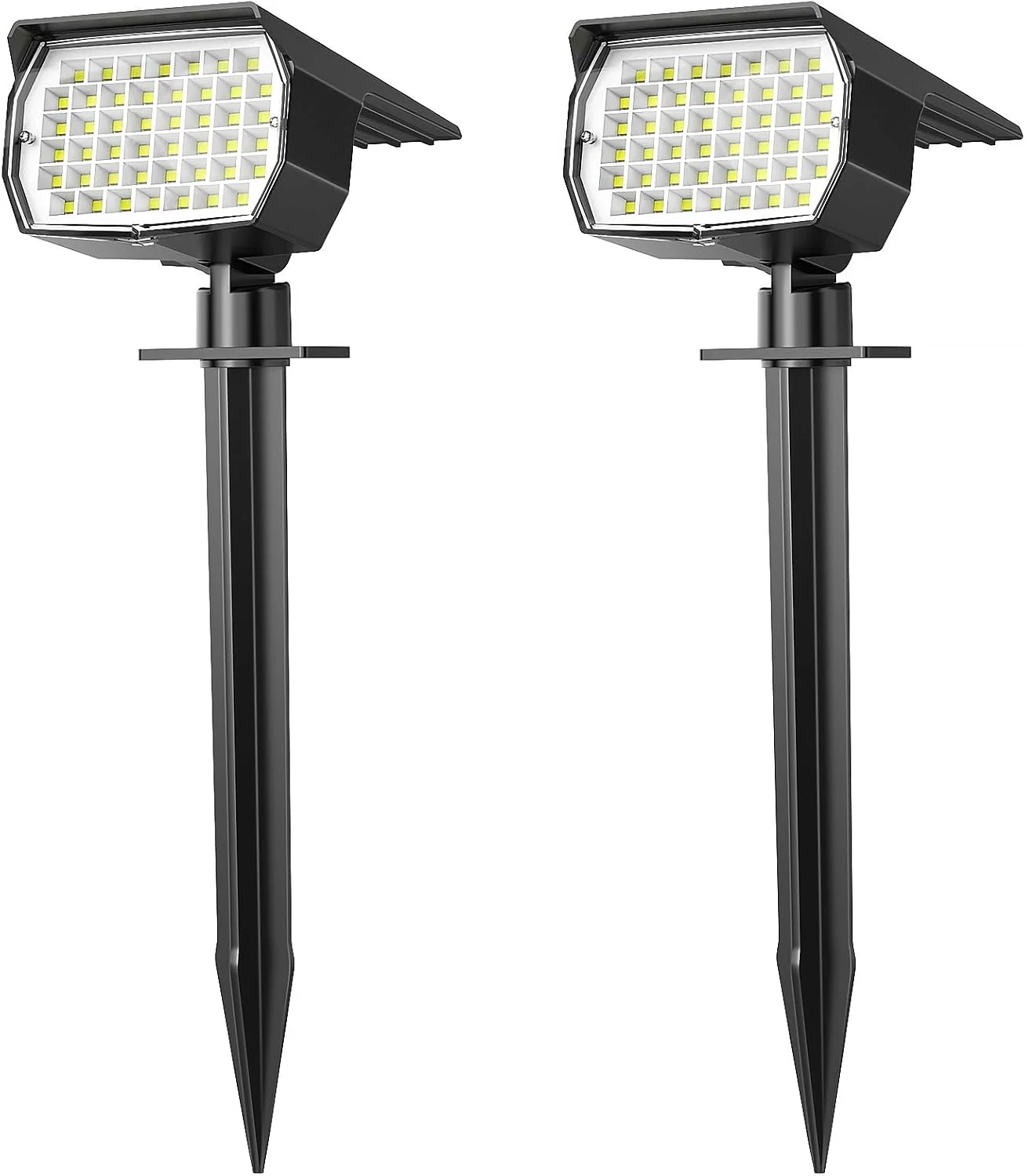 Solar Spot Lights Outdoor Waterproof IP65, 12 Pack Landscape Spotlights with 46 LEDs, 3 Modes Auto On/Off Solar - Image 6