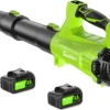 Leaf Blower Cordless 750CFM 250MPH with 3.0Ah Battery and Charger - For Yard Cleanup