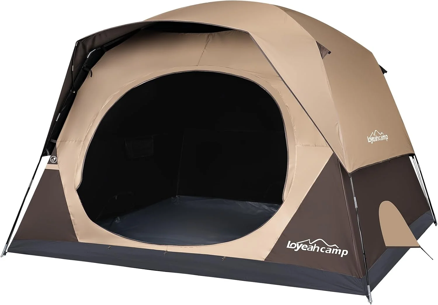 Tent 4/6 Person Blackout Camping Tent with Rainfly, Waterproof Portable Double Layer Family Dome Tent for - Image 4