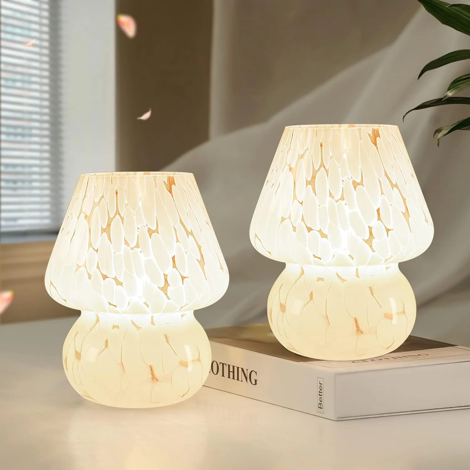 Mushroom Lamp Small Vintage Table Lamp for Bedroom Nightstand, Dimmable - Image 7