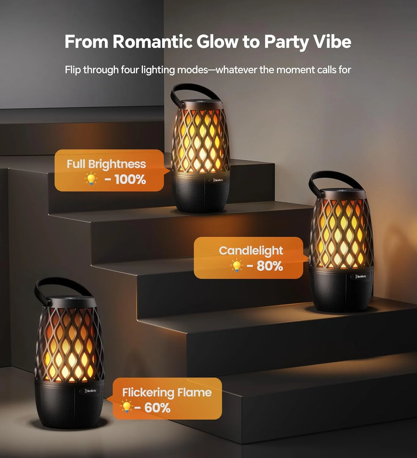 Speakers Gifts for Men Bluetooth Speaker with Lights Multi-Sync up to 100 Speakers Auto-Pairing HD Stereo Sound - Image 6