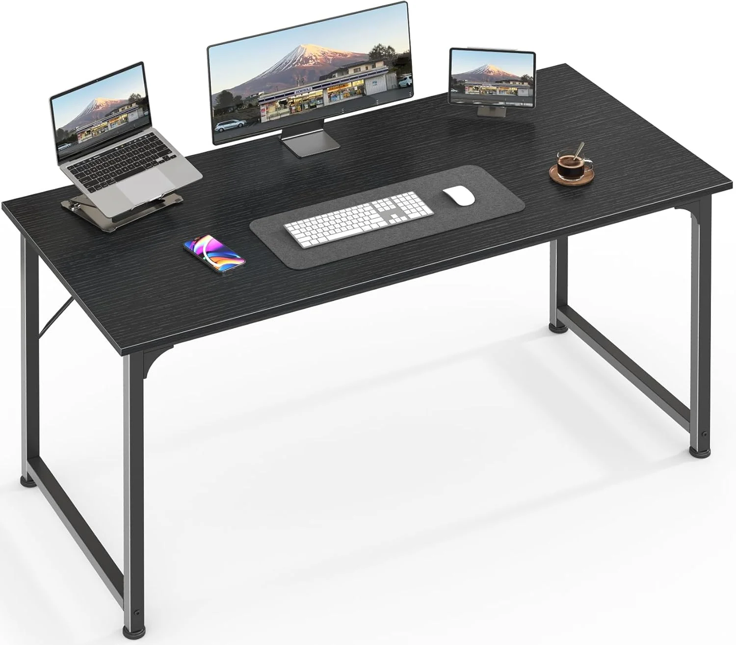 Computer Desk, 55 Inch Home Office Desk - Image 6