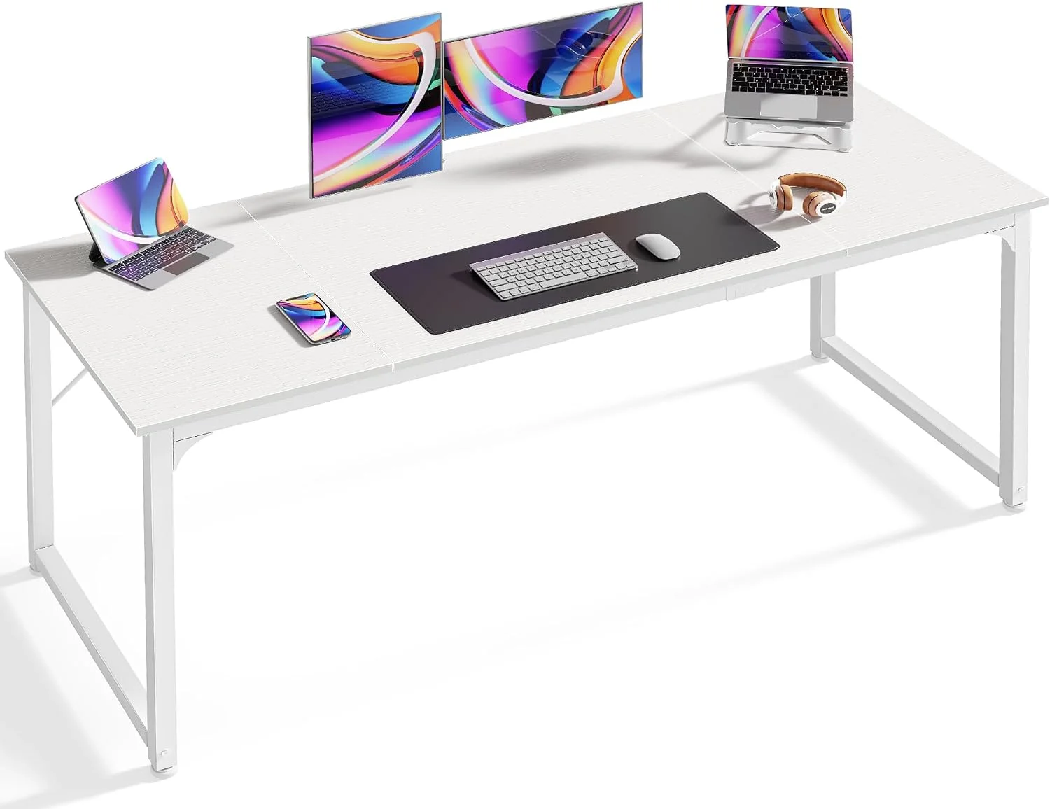 Computer Desk, 55 Inch Home Office Desk - Image 5