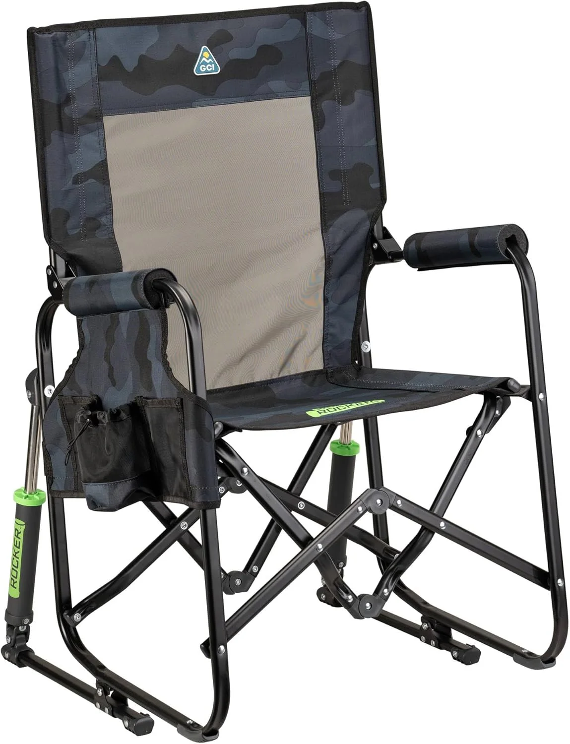 Outdoor Freestyle Rocker Camping Chair - Black - Image 9