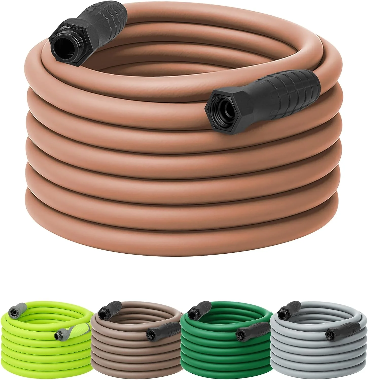 Garden Hose 5/8 in. x 100 ft., Lightweight All-Weather Water Hose, Durable and Flexible, Leak-Free Connections - Image 2