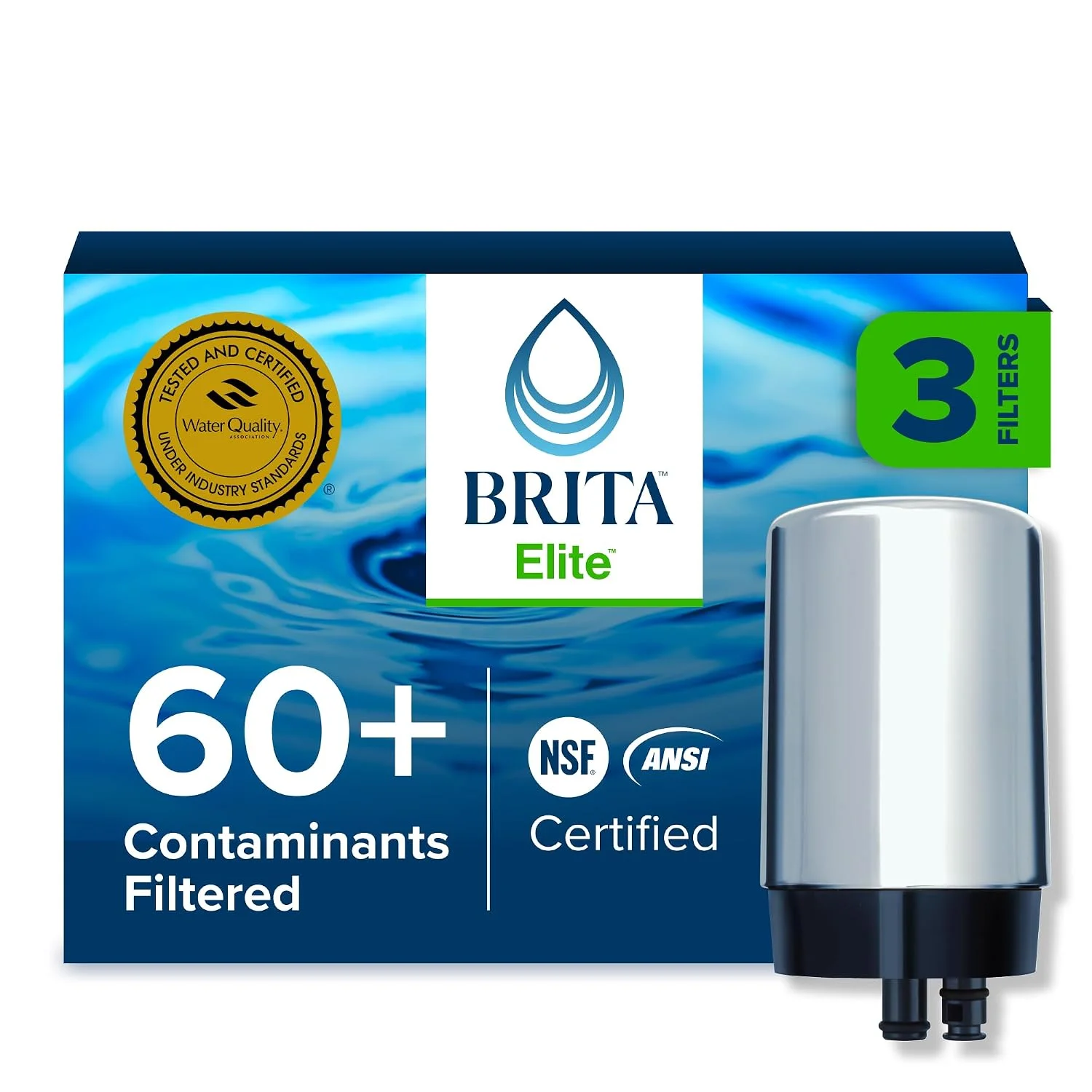 Faucet Mount Water Filter System, Includes 2 Filters, Chrome - For Home Projects - Image 3