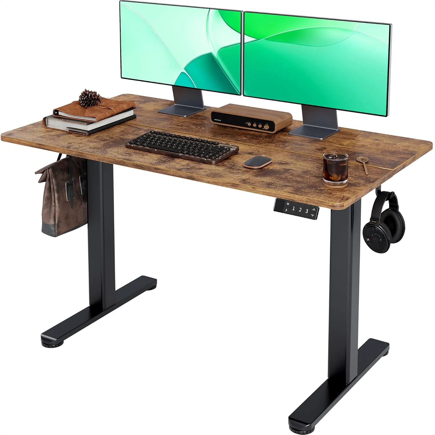 Electric Standing Desk, Adjustable Height Stand up Desk, 24x48 Inches Sit Stand Home Office Desk with Splice - Image 24
