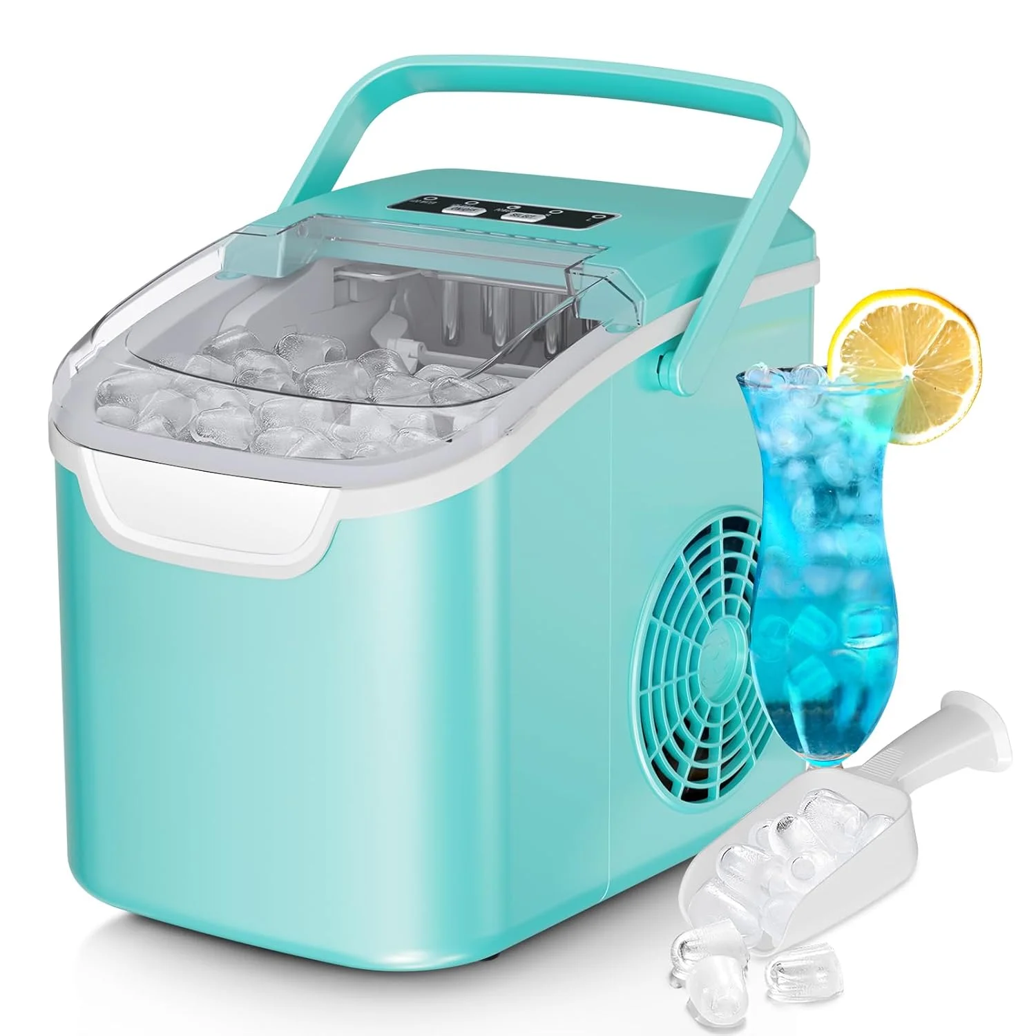 Ice Maker Machine, 8 Ice Cubes in 6 mins, 26lb/Day Ice with 2 Sizes- Portable Mini - Image 4