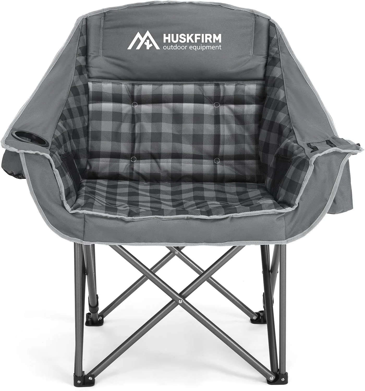 2 Pack Camping Chairs Oversized Padded Camping Chair Heavy-Duty Foldable Camping Chairs with Cup Holder and - Image 3