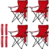 century 4Pack Folding Camping Chairs, Portable for Beach, Lawn, Yard