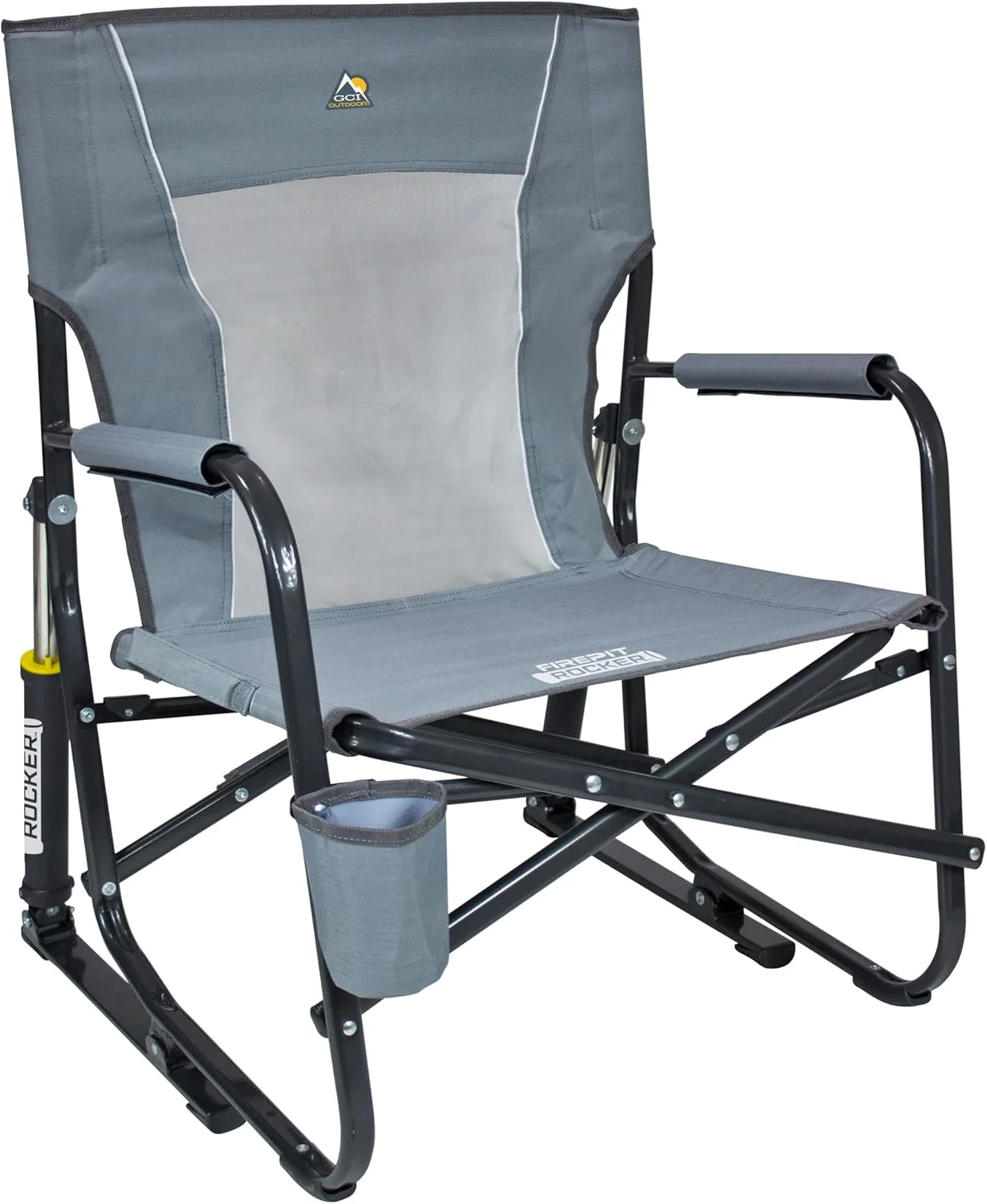 Outdoor Freestyle Rocker Camping Chair - Black - Image 8