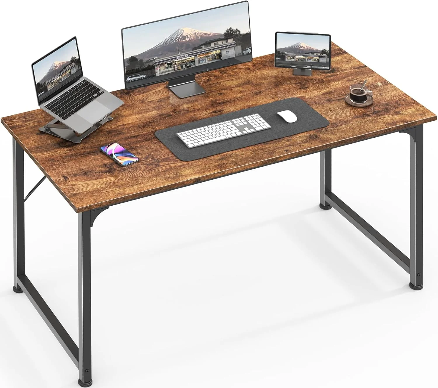 Computer Desk, 55 Inch Home Office Desk - Image 13