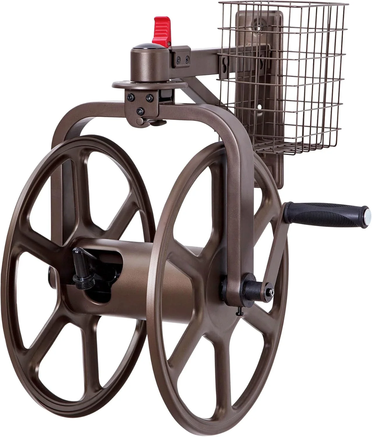 Garden 710 Navigator Rotating Garden Hose Reel, Holds 125-Feet of 5/8-Inch Hose - Bronze - Image 8