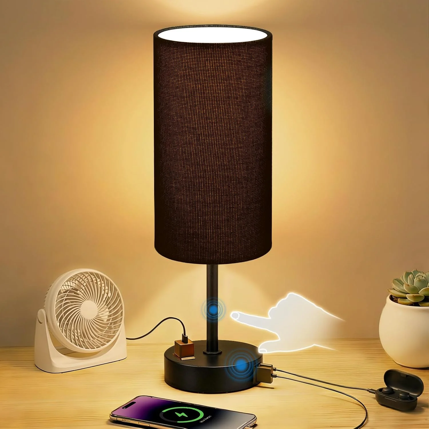 2-Pack Table Lamps, Dimmable - Image 5