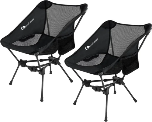 LENCE 2 Pack Portable Camping Chairs Backpacking Chair, The 4th Generation Ultralight Folding Chair