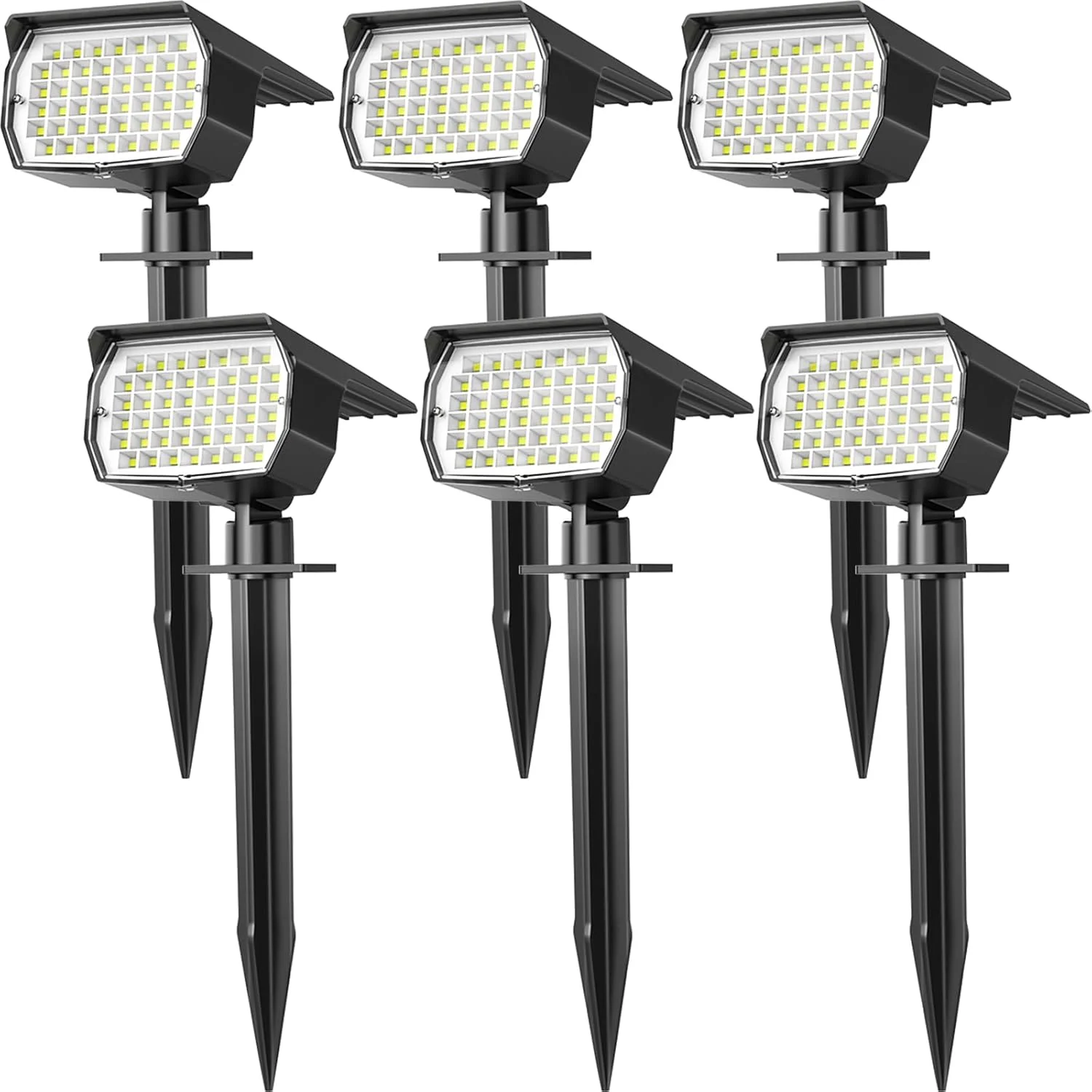 Solar Spot Lights Outdoor Waterproof IP65, 12 Pack Landscape Spotlights with 46 LEDs, 3 Modes Auto On/Off Solar - Image 7