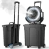 Outdoor Misting Fan for Outside, 5 Gal 12 Pro Portable Mister Fan with Water Box, 30000mAh Rechargeable Cooling