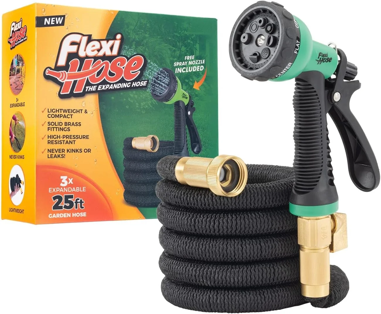 Hose Expandable Garden Hose with 8 Function Nozzle, 100FT, Lightweight Retractable Garden Hose - Image 5