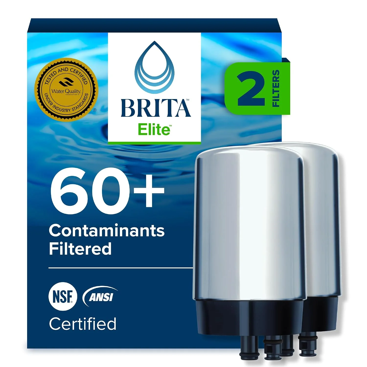 Faucet Mount Water Filter System, Includes 2 Filters, Chrome - For Home Projects - Image 2