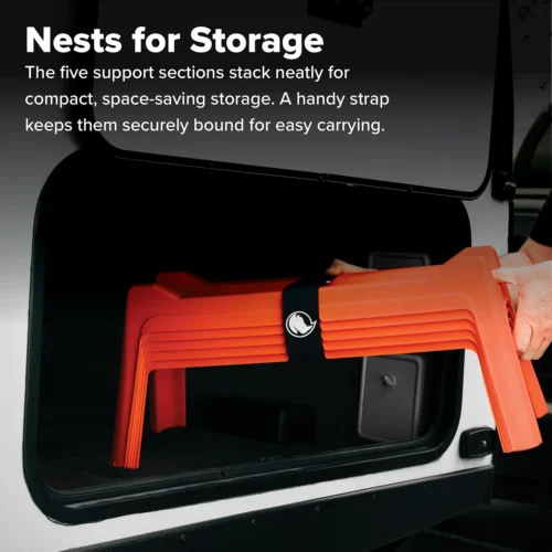 Alternative view of Rhino RV Sewer Hose Support Kit, Extends Over Uneven Terrain for Easy Drainage, Holds Up to 15-Feet of RV Sewer