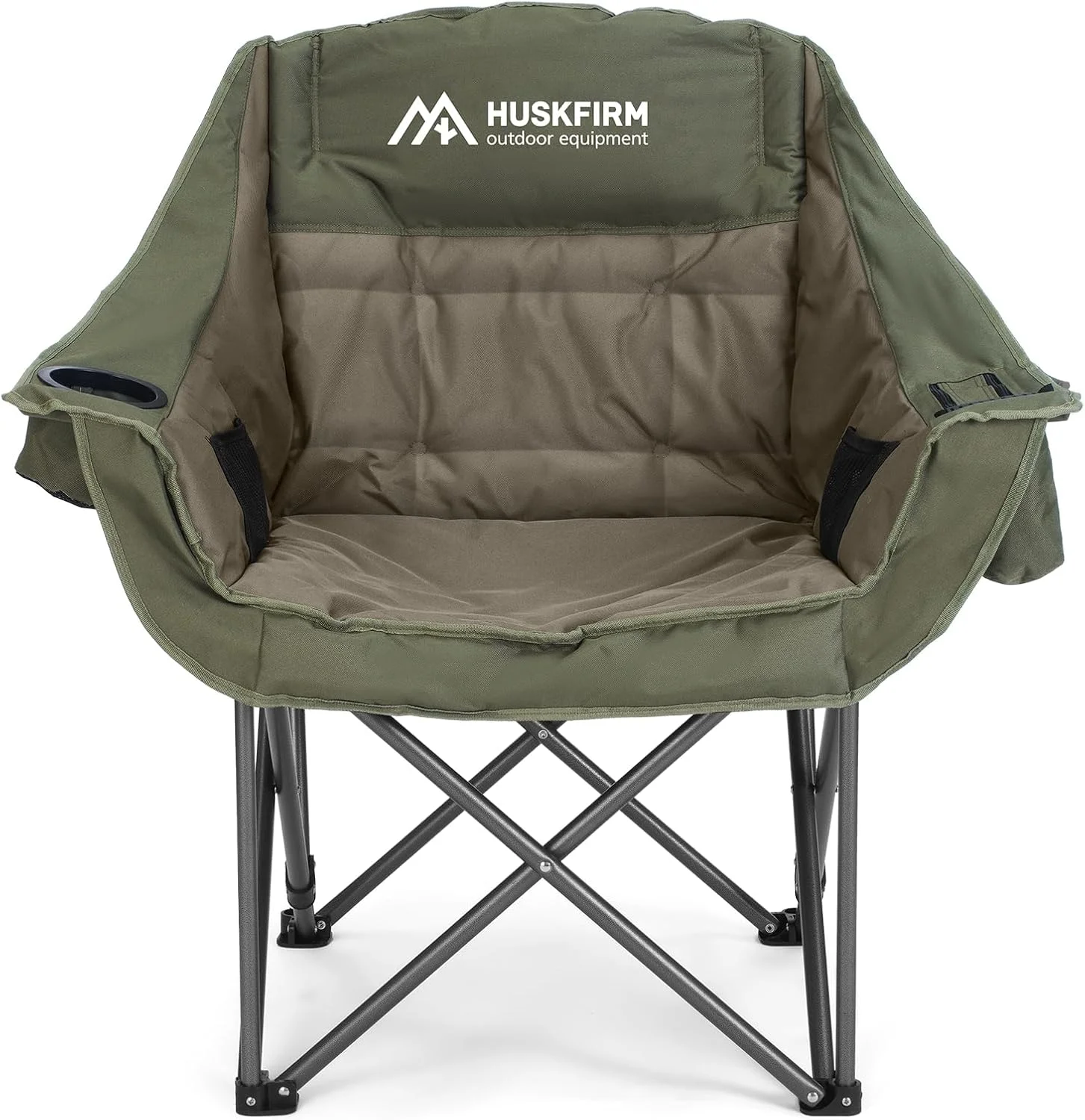 2 Pack Camping Chairs Oversized Padded Camping Chair Heavy-Duty Foldable Camping Chairs with Cup Holder and - Image 4
