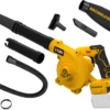 Cordless Leaf Blower for Dewalt 20V Max Battery, Electric Jobsite Air Blower with Brushless Motor, 6 Variable Speed - For Yard Cleanup