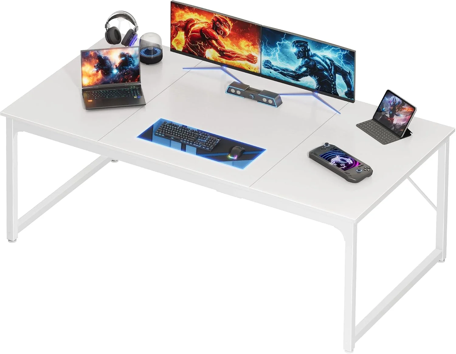 47 X 24 Inch Computer Desk with Deeper Desktop, Gaming Office Writing Work Desk for Home Office - Image 18