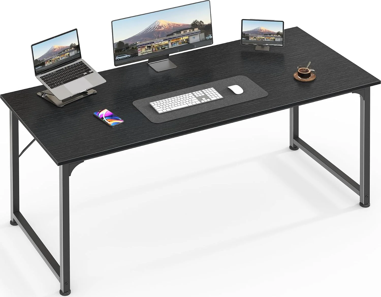 Computer Desk, 55 Inch Home Office Desk - Image 26