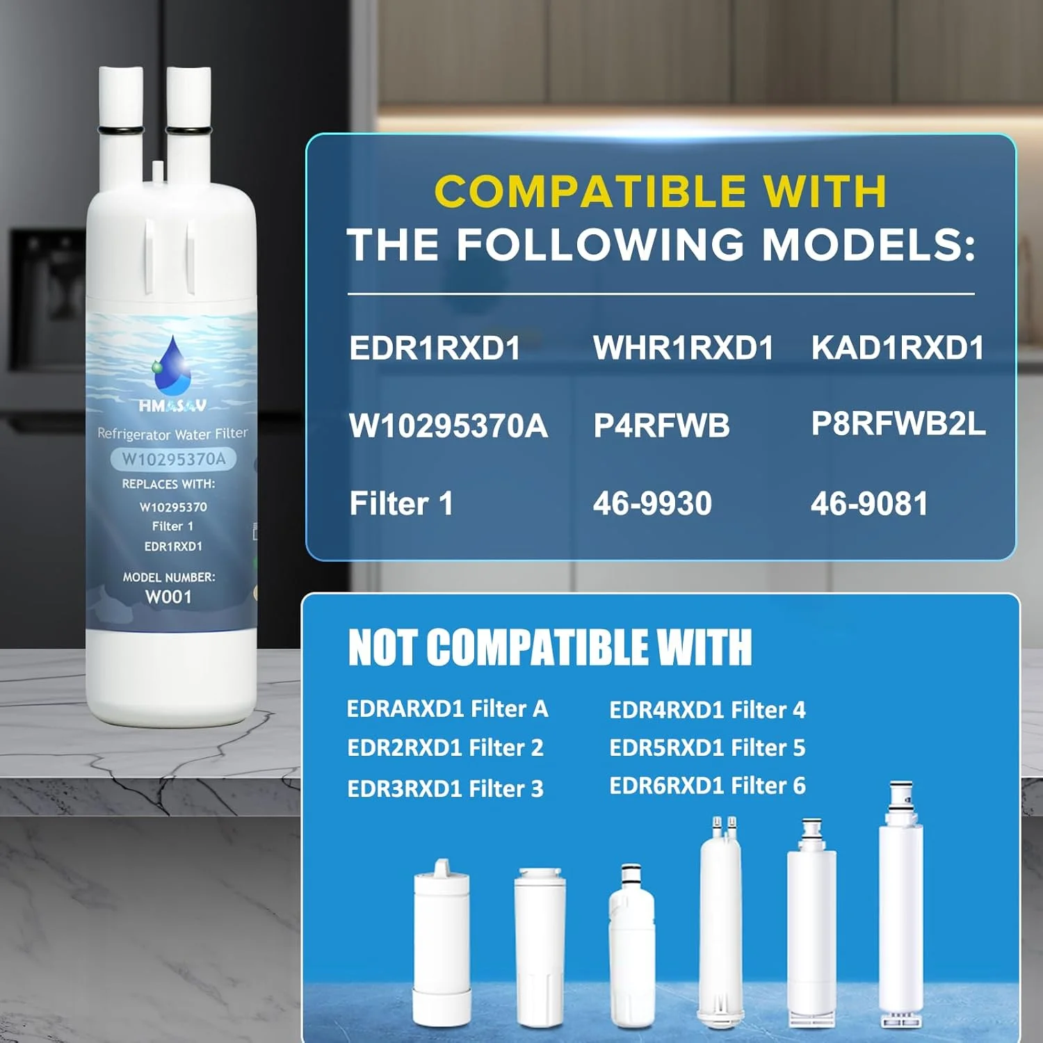Replacement for Whirlpool EDR1RXD1, Everydrop 1, WHR1RXD1, 3PACK - For Home Projects - Image 3