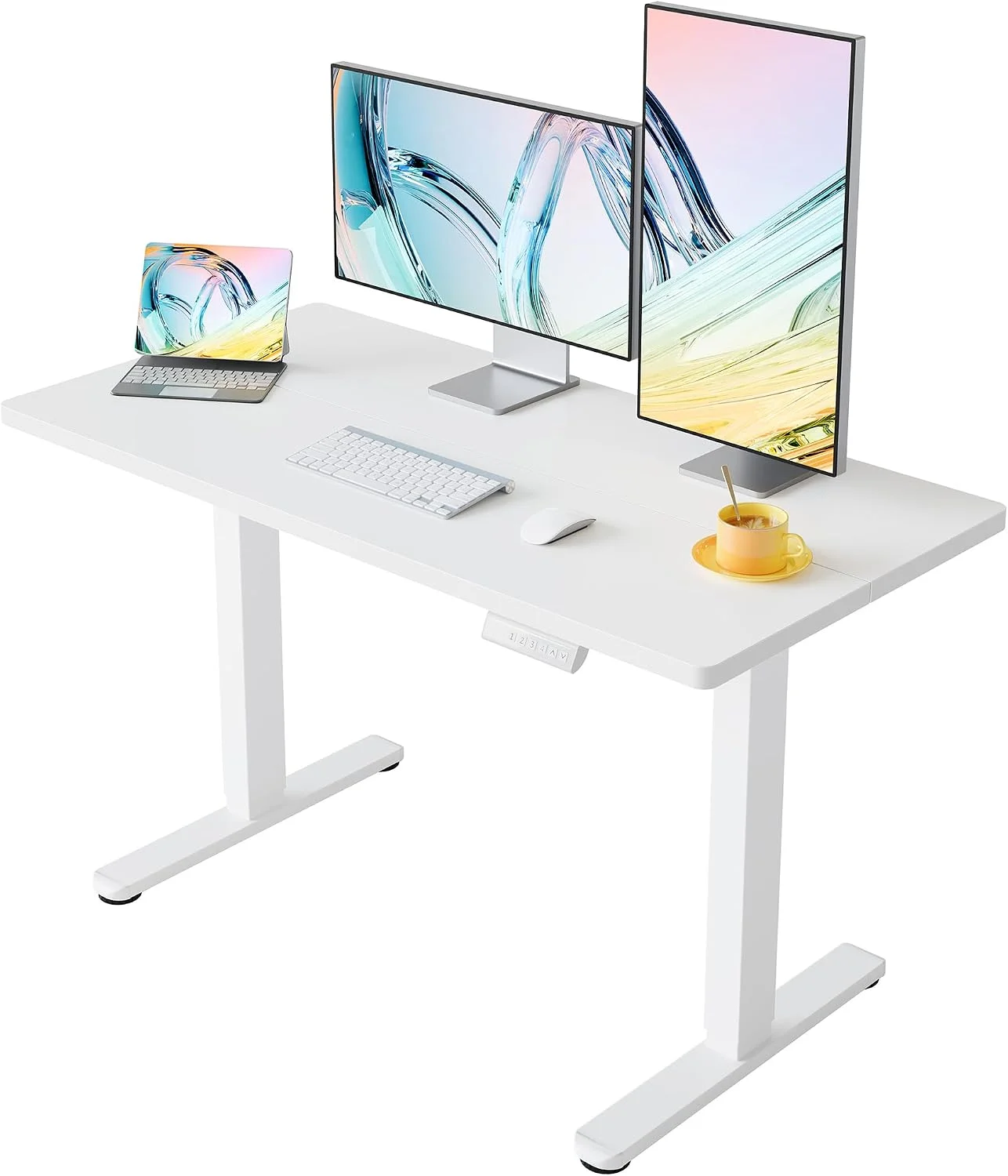 32 Small Electric Standing Desk Adjustable Height, 4 Memory Height Settings - Image 24