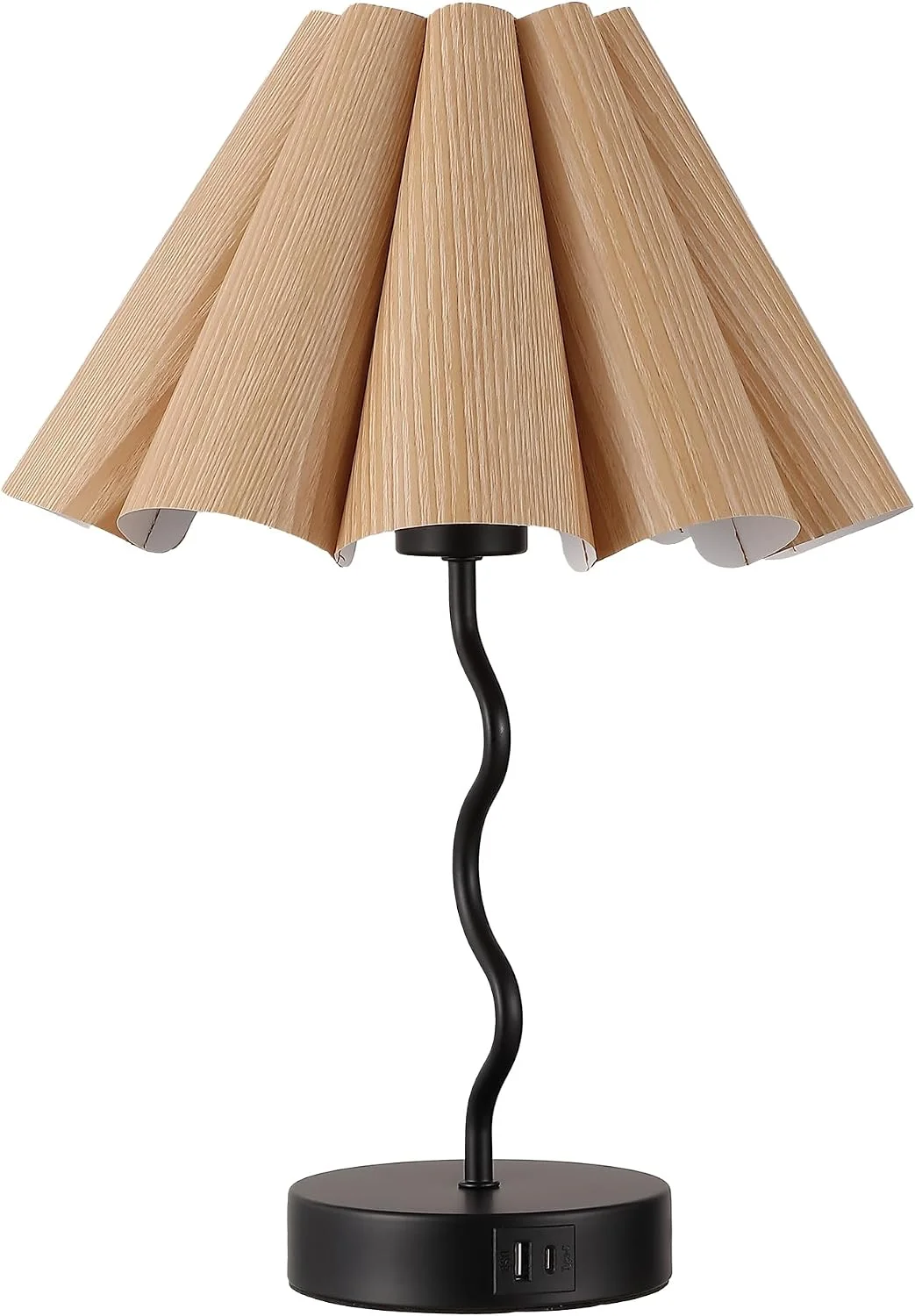 Pleated Table Lamp, Modern Lamp for Bedroom Home Office Decor - Image 4
