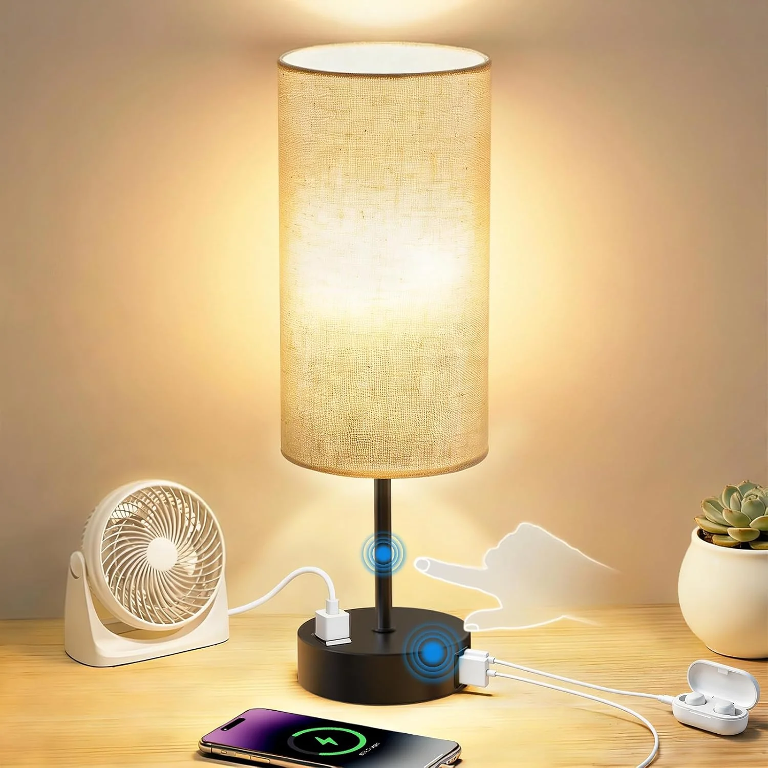 2-Pack Table Lamps, Dimmable - Image 7
