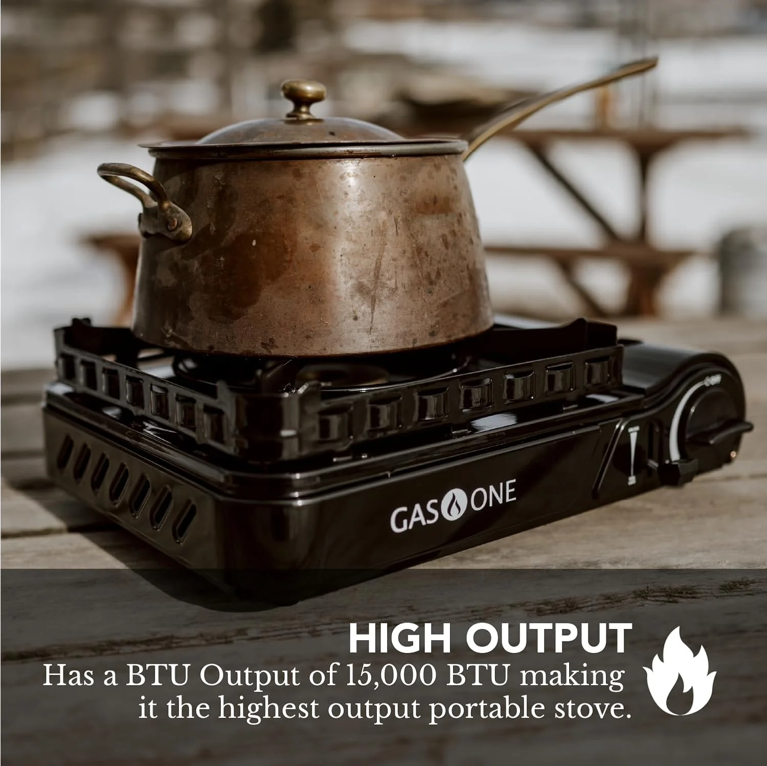 15, 000 BTU Propane or Butane Stove Dual Fuel Stove Portable Camping Stove - Image 5