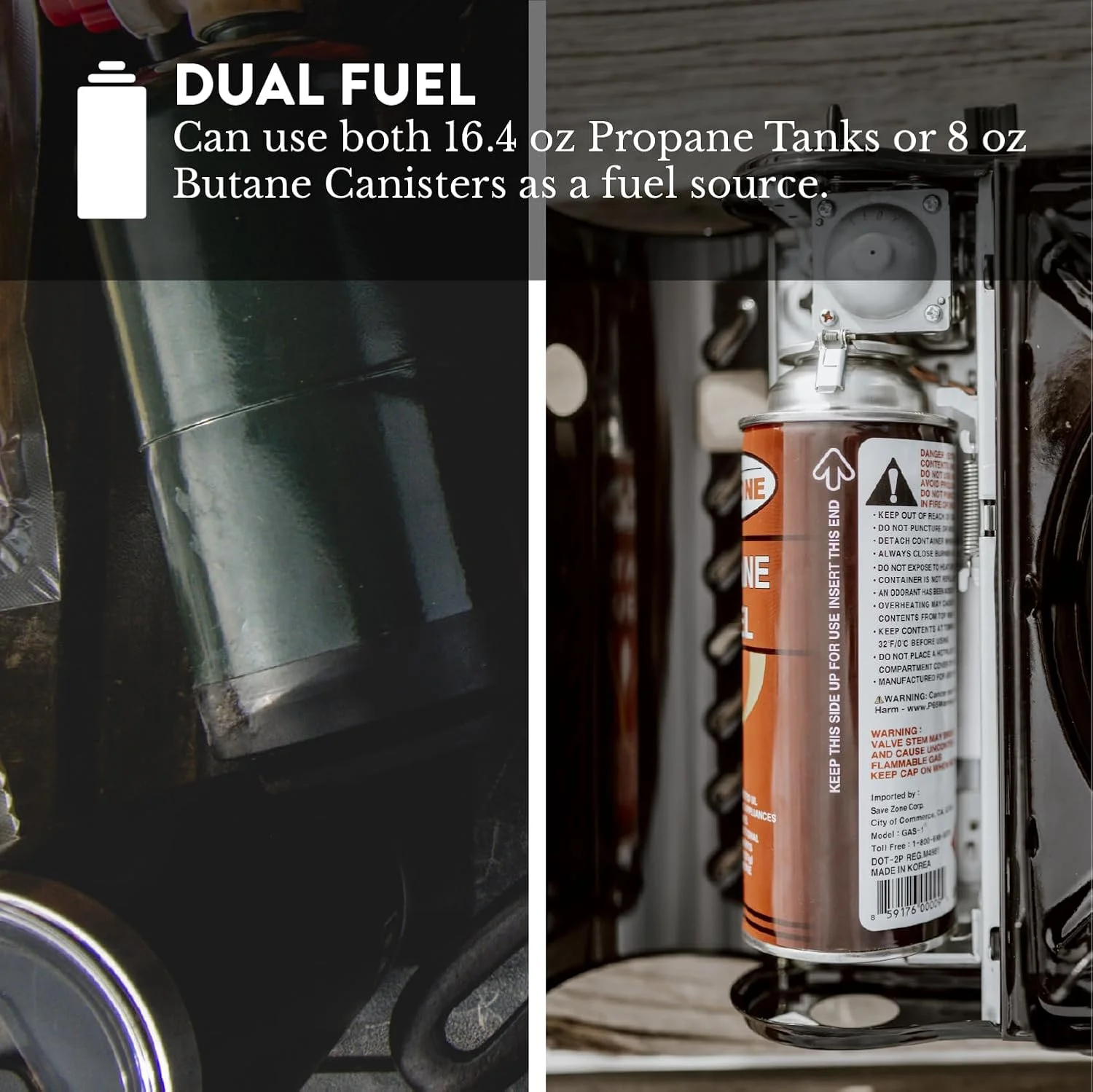 15, 000 BTU Propane or Butane Stove Dual Fuel Stove Portable Camping Stove - Image 4