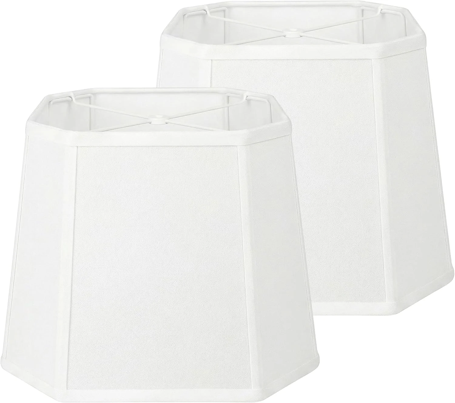 Linen Square Cut Corner Lamp Shades Set of 2 - Image 2