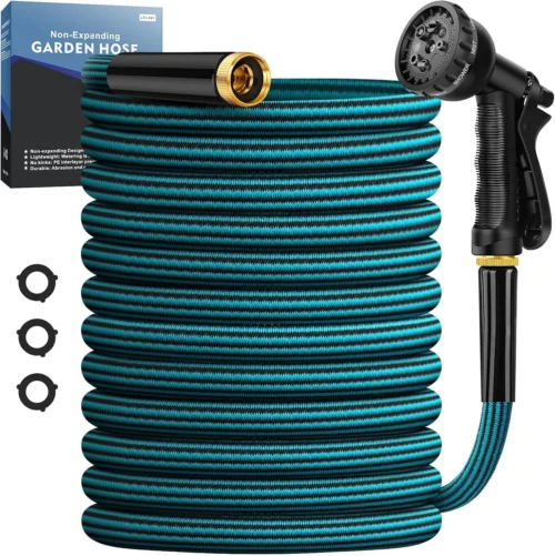 Alternative view of Hose 50FT, Non-Expanding Water Hose Ultra Lightweight With Nozzle - For Garden Watering