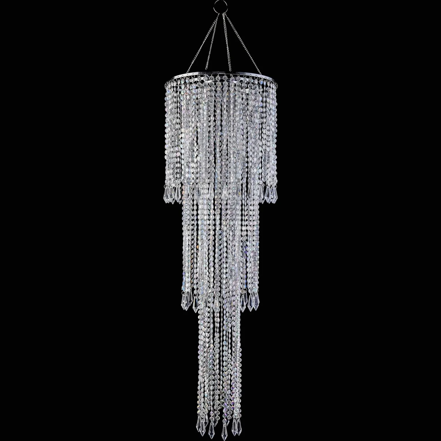 Crystal Clear Chandelier 5-Light Pendant Ceiling Lighting Fixture - Image 8