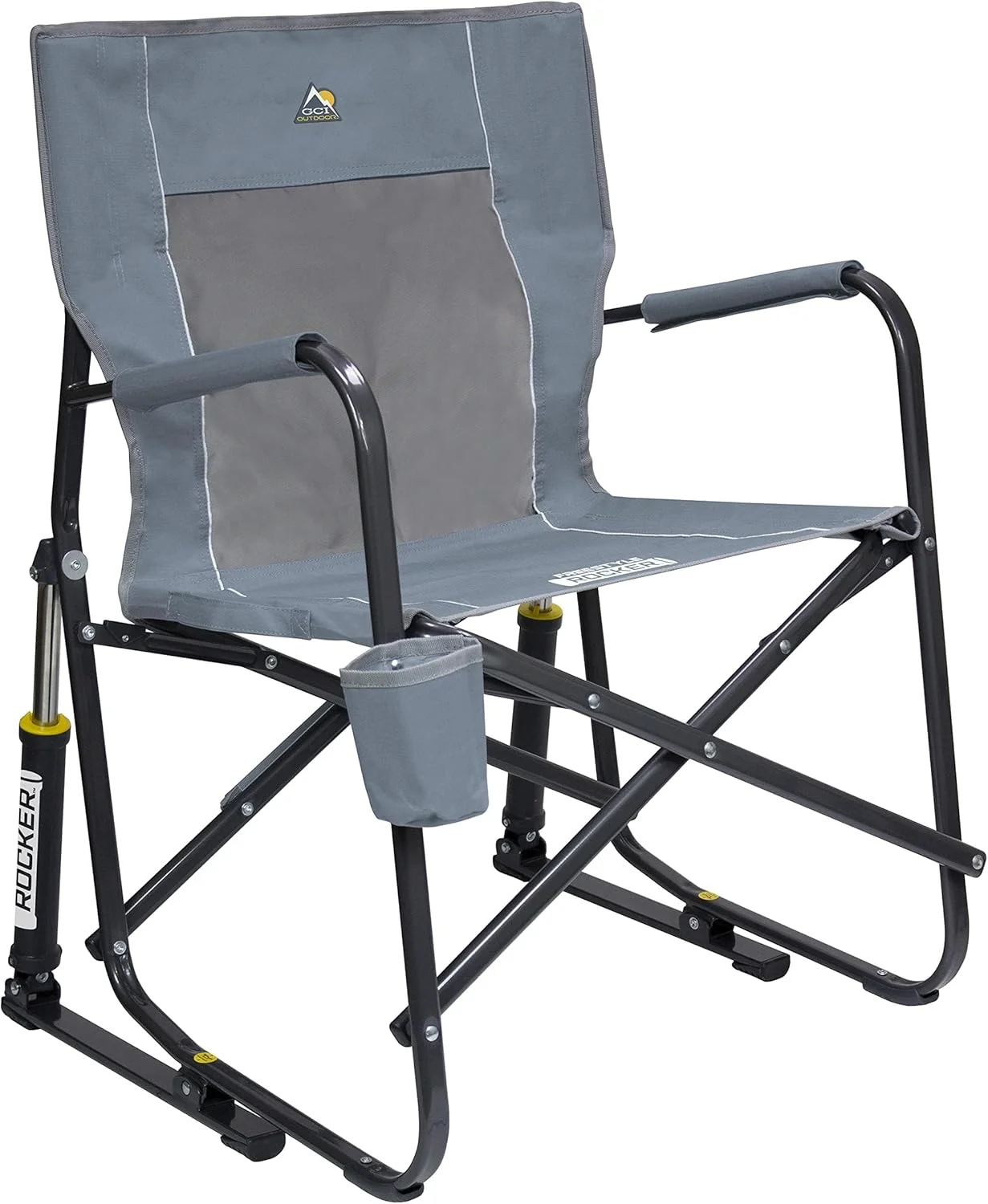 Outdoor Freestyle Rocker Camping Chair - Black - Image 18